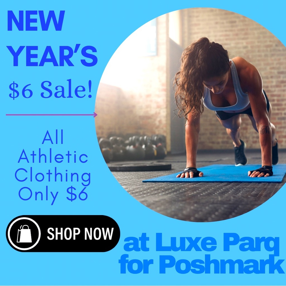 Happy New Year! $6 athletic gear includes clothes, duffles and shaker bottles!